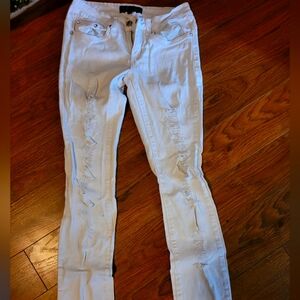 White Jean with Diamonds